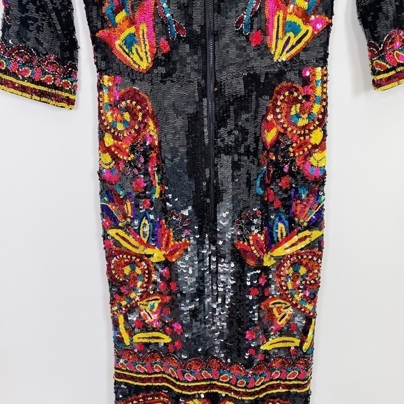 New Alice + Olivia Jae Sequin Gown - Picture 7 of 11